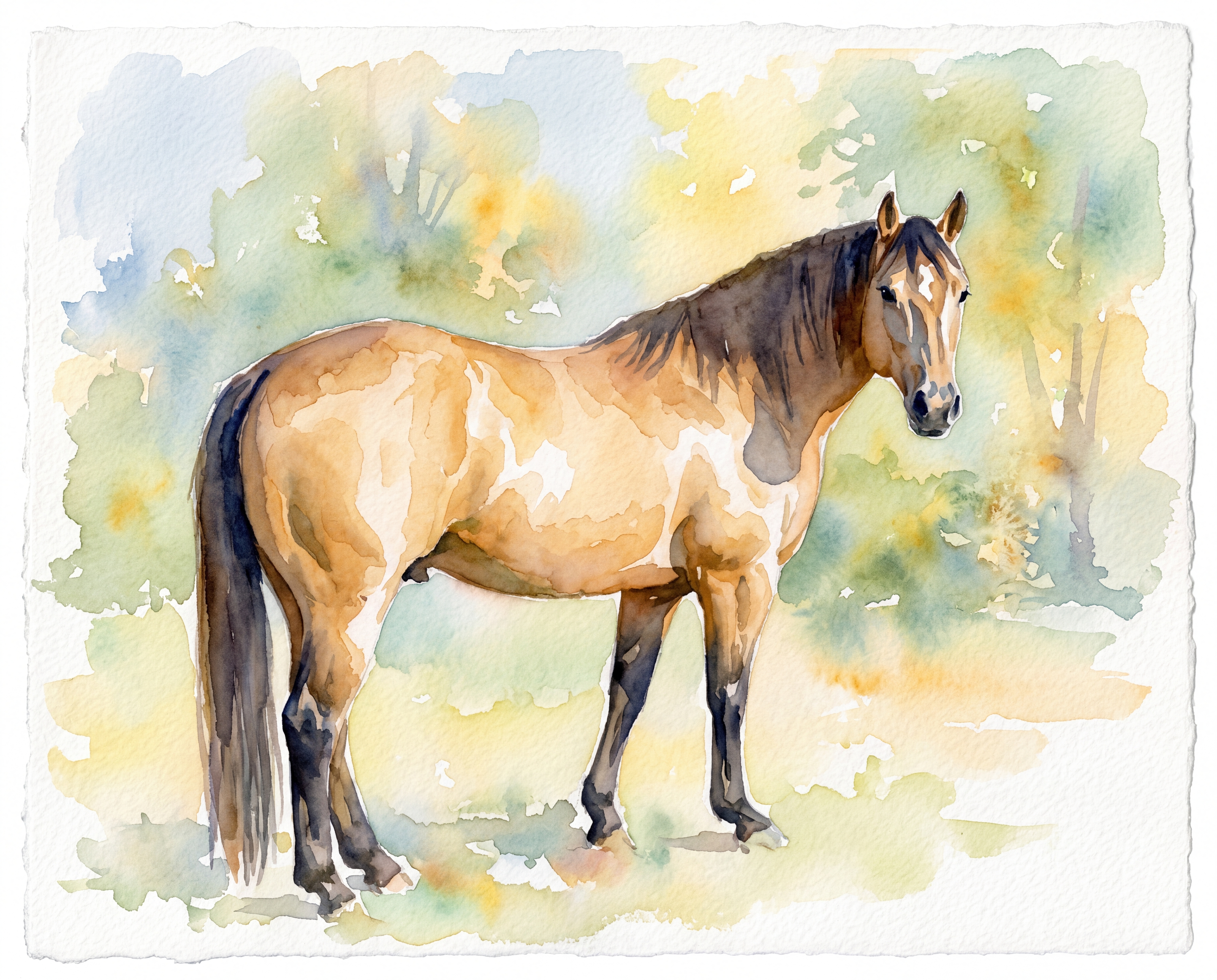 Peanut in watercolor style